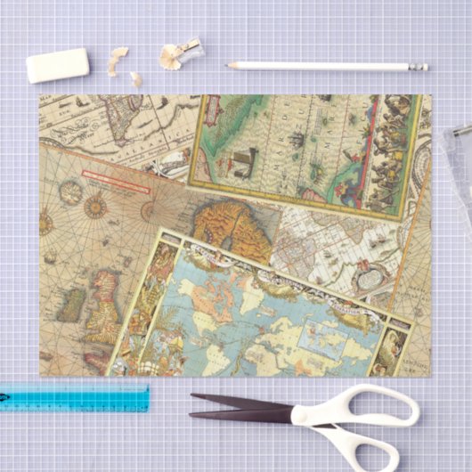  plattegrond afdrukken tissuepapier (Craft)