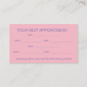 Plattegrond Afspraakkaart Afsprakenkaartje (Achterkant)