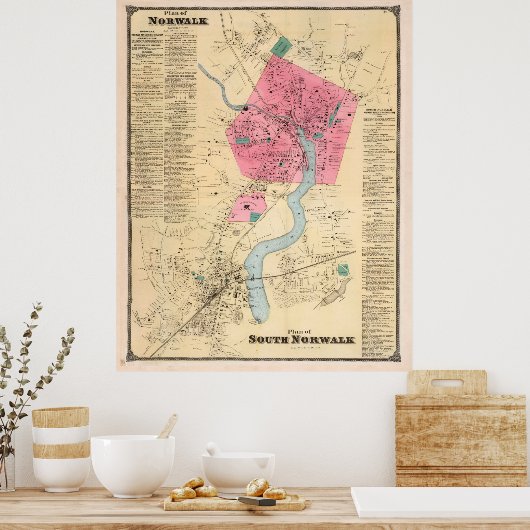 plattegrond CT (1867) Poster (Keuken)