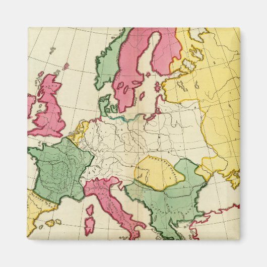 Plattegrond Europa Magneet (Voorkant)