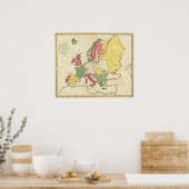Plattegrond Europa Poster (Keuken)