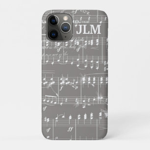  plattegrond Muziek in grijs en wit Case-Mate iPhone Case