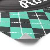  plattegrond Poster afdrukken (Hoek)