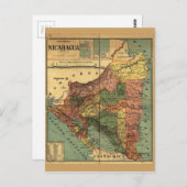 Plattegrond República de Nicaragua (1913) Briefkaart (Voorkant / Achterkant)