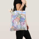 Plattegrond van Belgrado Servië Tote Bag (Dichtbij)