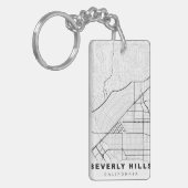 Plattegrond van Beverly Hills Sleutelhanger (Voorkant Links)