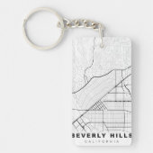 Plattegrond van Beverly Hills Sleutelhanger (Voorkant)