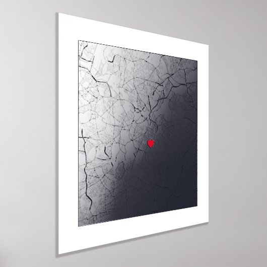 Plattegrond van Birmingham, VK Klasse en modern el Folie Afdrukken (Laagn)