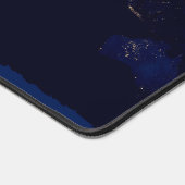 Plattegrond van de aarde met de stadslampen van de bureaumat (Hoek)