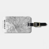 Plattegrond van Detroit Bagagelabel (Voorkant horizontaal)