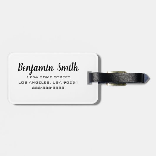 Plattegrond van Detroit Bagagelabel (Achterkant horizontaal)