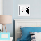 Plattegrond van Dublin, Ierland Klasseerend modern Folie Afdrukken (Insitu (Slaapkamer))