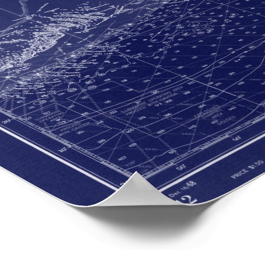  plattegrond van Florida Poster (Hoek)