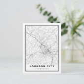 Plattegrond van Johnson City Briefkaart (Staand voorkant)