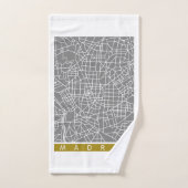 Plattegrond van Madrid Bad Handdoek (Handdoek)