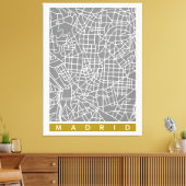 Plattegrond van Madrid Canvas Afdruk (Insitu (Woonkamer))