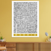 Plattegrond van Madrid Canvas Afdruk (Insitu (Woonkamer))