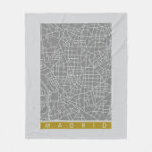 Plattegrond van Madrid Fleece Deken (Voorkant)
