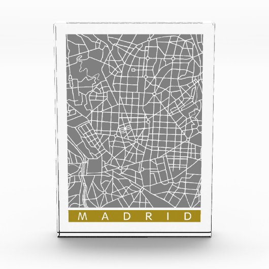 Plattegrond van Madrid Fotoblokken (Voorkant)