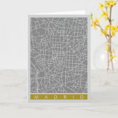 Plattegrond van Madrid Kaart (Gele Bloem)