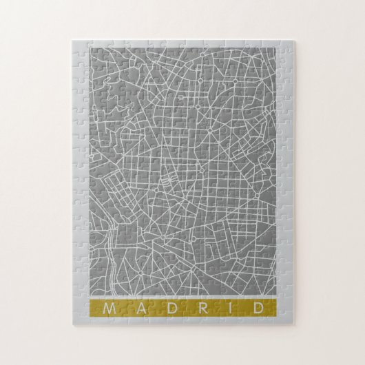 Plattegrond van Madrid Legpuzzel (Verticaal)