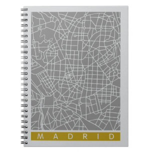 Plattegrond van Madrid Notitieboek