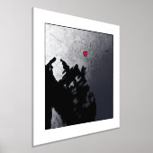 Plattegrond van Oslo, Noorwegen Klasse & Modern El Folie Afdrukken (Laagn)