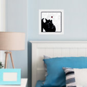 Plattegrond van Oslo, Noorwegen Klasse & Modern El Folie Afdrukken (Insitu (Slaapkamer))