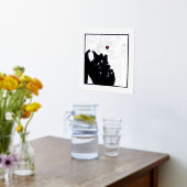 Plattegrond van Oslo, Noorwegen Klasse & Modern El Folie Afdrukken (Laag (Keuken))