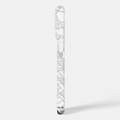 Plattegrond van Parijs & Eiffeltoren Citatieve Muu Case-Mate iPhone Case (Achterkant / Links)
