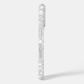 Plattegrond van Parijs & Eiffeltoren Citatieve Muu Case-Mate iPhone Case (Achterkant / Rechts)