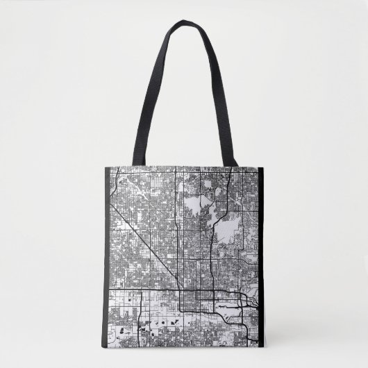 Plattegrond van Phoenix Arizona Tote Bag (Voorkant)