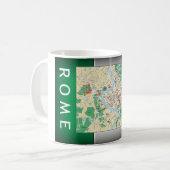 Plattegrond van Rome Koffiemok (Voorkant links)