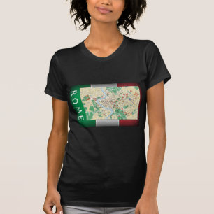 Plattegrond van Rome T-shirt