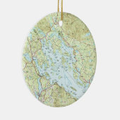 Plattegrond Winnipesaukee (1986) Keramisch Ornament (Rechts)