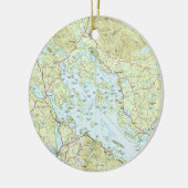 Plattegrond Winnipesaukee (1986) Keramisch Ornament (Links)