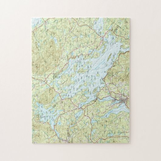 Plattegrond Winnipesaukee (1986) Legpuzzel (Verticaal)