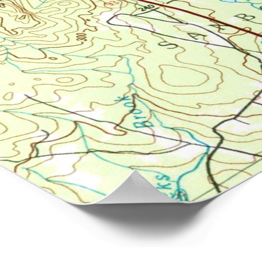 Plattegrond Winnipesaukee (1986) Poster (Hoek)