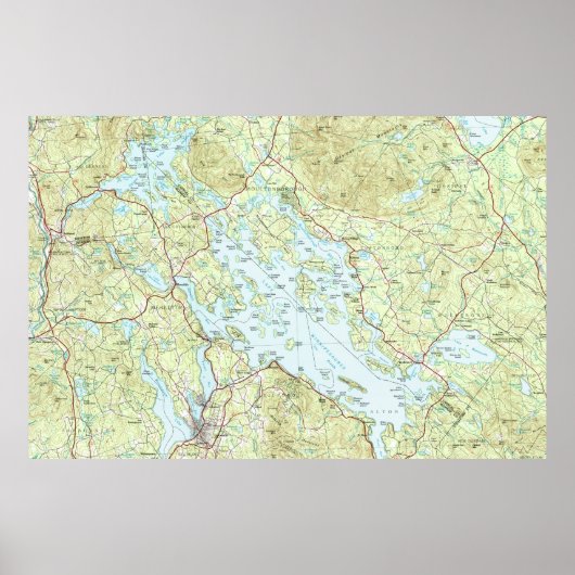 Plattegrond Winnipesaukee (1986) Poster (Voorkant)