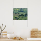 Platteland bij Montepulciano, Val d'Orcia; Poster (Keuken)