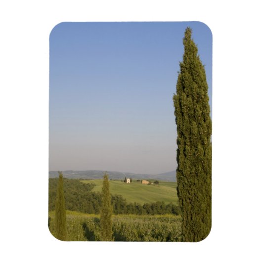 Platteland bij Pienza. Val d'Orcia, Siena Magneet (Verticaal)