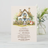 Platteland Boerderij Landelijke bruiloft Kaart (Staand voorkant)