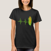 Platteland Boerderij Maïs Heartbeat Gift Patriotti T-shirt (Voorkant)