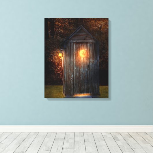 Platteland - Buiten - Doe het nodige Canvas Afdruk (Insitu (Houten vloer))