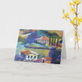 Platteland die in het Lege Wenskaart van Toscanië Kaart (Gele Bloem)