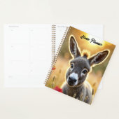 Platteland ezel nieuwsgierige ogen vredige kunst planner (Display)