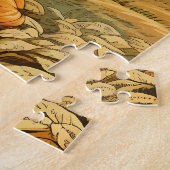  platteland herfst laat Oranje pompoenen Legpuzzel (Zijkant)