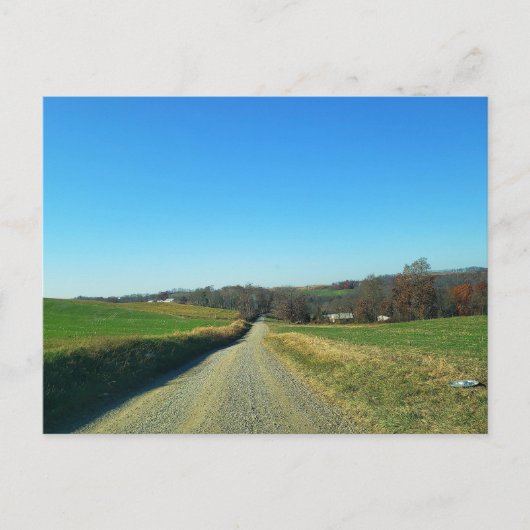 Platteland in de herfst, Baltische, Ohio Briefkaart (Voorkant)