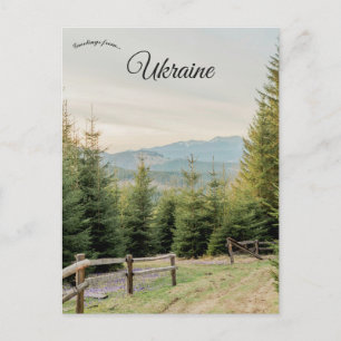 Platteland in Oekraïne Briefkaart