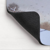 platteland landschap sneeuwscène kunst muismat (Hoek)